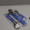 HORUSDY 3-Piece Adjustable Wrench Set (6/8/10 in), Wide Jaw Black Oxide Finish, Cr-V Steel, Metric & SAE Scales, Adjustable Spanner Set for Home Garage Workshop