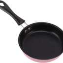 4.7inch Mini Frying Pan, Breakfast Small Fry Egg Pan with Long Handle, Stainless Steel Prevent Stick Induction Pot, Portable Camping Cooking Omelet Pan, Dishwasher ()