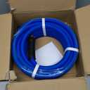 Heavy Duty Garden Hose 35 ft, Non-Expanding Flexible Water Hose, Kink Resistant Lightweight Hybrid Hose, Leakproof Hose Male to Female Fittings (Blue)