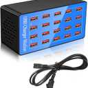 MaxLax USB Charging Station, 20-Port 100W/20A Multi-USB Charger Station for Smartphones, Tablets, and Other Devices