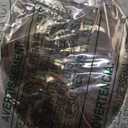 RUWISS Claw Clip Messy Bun Hair Piece Real Human Hair Buns Wavy Curly Chignon Hair Bun Extensions Tousled Updo Hair Buns Claw Clip Ponytail Hairpieces - Brown with Blonde Highlights (40g)