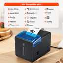 MUNBYN WiFi Receipt Printer with USB Port, 80mm POS Printer Works with Mac Windows Chromebook Linux Cash Drawer, ESC/POS (P047 WiFi), Do Not Support Square Paypal Zettle Shopify Kyte Bluetooth