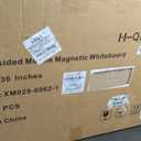 H-Qprobd 24"x36" Dry Erase Board with Stand - Adjustable Height Double Side Mobile Magnetic Rolling Whiteboard on Wheels for Home, Office & School