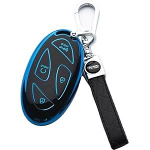 Tautrophen Key Fob Cover Fit for Hyundai 2023 2024 IONIQ 5 6 Kona Elanrtra Santa Fe Sonata 2025 Tucson Hybrid Smart Key