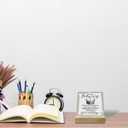 4 x To My Badass Wife Wood Plaque, Straighten Your Crown I Love You Forever and Always, Wife Gifts from Husband, Plaque with Wooden Stand, Meaningful Wood Sign Plaque, Valentines Day Gift B1