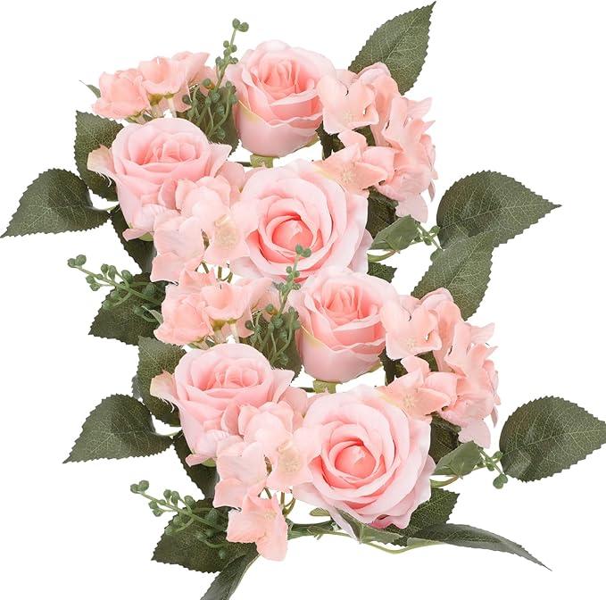 Artificial Flowers DIY Box Set Fake Roses Bouquet Bridal Wedding Flowers Colorful Centerpiece Table Decorations