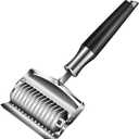 High Grade Stainless Steel Noodle Lattice Roller Docker Dough Cutters Pasta Spaghetti Maker for Kitchen Cooking Tool(A)