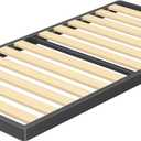 VIPSHOW 2 Inch Twin Sag-Proof Wooden Slats Box Spring with Round Corners