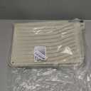 Dish Drying Mat for Kitchen Counter, with Built-in Drain Lip, Food-Grade Silicone, Easy Clean Pad for Countertop Protection, Multi-Functional Use (18x11.8, Cassava White)