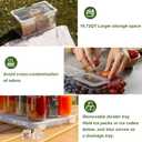 Large Snackle Box Container, Picnic Basket with Lid and Handle, 8 Big Compartment Clear Organizer Divided Serving Tray for Biscuit, Fruits, Charcuterie - Perfect for Travel, Picnic, Beach & Party