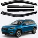 in-Channel Rain Guards Fit for Jeep Cherokee 2014-2023, 4 PCS