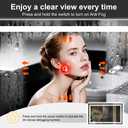 TRAHOME 24"x40" LED Bathroom Vanity Mirror with Lights, Front and Backlit Wall Mirror, Anti-Fog, Dimmable 3 Color Lighting, Memory Function, Shatterproof Glass, Plug-in or Hardwired