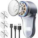 POPCHOSE Fabric Shaver, Sweater Shavers to Remove Pilling, Lint Shaver with 6-Leaf Blades, Electric Lint Remover for Clothes, Couch, Furniture, Fuzz, Lint Ball, Pillings, USB Rechargeable
