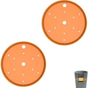 2-Pack Round Planter Insert - Plant Pot Insert with Drainage Holes, Use Less Potting Soil, Planter Accessories for Indoor & Outdoor Use (10 inch)