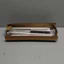 Brushed Nickel Shower Curtain Rod Adjustable 43-66 inch, 1"Diameter Spring Tension Curtain Rod No Drill, Anti-Rust Non-Slip Shower Rod for Bathroom Tension Rod