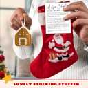 2 x Christmas Gingerbread Ornaments for Christmas Tree - House Warming Gifts New Home - New Home Ornament 2025 - Housewarming Gifts for First House, Couple - Gingerbread Cookie Crochet Ornament