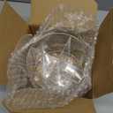 360 Rotating Acrylic Utensil Caddy, 4 Compartment Plastic Silverware Cutlery Holder Countertop Flatware Storage Organizer for Kitchen Office Desk Picnic Camping Party