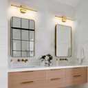 KAISITE Modern Bathroom Vanity Light Gold Light Fixture Over Mirror 24 inch Vanity Lighting Fixture Dimmable 5CCT LED Bar Vanity Light for Bathroom Restroom