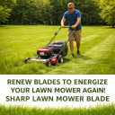 04265400 Notched High Lift Blades for 42" Mower Deck, Compatible with Gravely ZT 42 Zero Turn A-riens Zoom Series Lawn Mower, Replace 1134-9210-01, 3 Pack