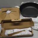 SENSARTE Nonstick Frying Pan Skillet with Lid, 12 Inch Large Deep Frying Pan, 5 Qt Non Stick Sauté Pan with Cover, Induction Pan, Healthy Non Toxic Cooking Pan with Helper Handle, PFOA PFOS Free (Classic Black)