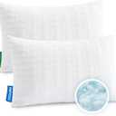 Meoflaw Cooling Pillows for Sleeping King Size Set of 2,Shredded Memory Foam Bed Pillow with Pillow Case-Double Sided Material,Adjustable Loft King Pillow for Side & Back Sleeper-Medium Firm
