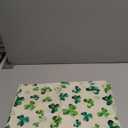 Artoid Mode Lucky Shamrock St. Patrick's Day Placemats for Dining Table, 12 x 18 Inch Seasonal Holiday Rustic Vintage Washable Table Mats Set of 4 (Beige)