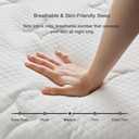 Queen Size Mattress, 10 Inch Queen Bed Mattress in a Box, 60x80 Inch Pocketed Coil Mattresses, Hotel-Grade Soft, Single Person Portable, Compliant Foam & Polyester Cover