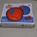 Toss and Catch Ball Game, Kids Toddler Baseball Glove & Catch Ball Toys, Outdoor Games for Family, Toys for Beach Yard Pool Outside, Birthday Easter Gift for Ages 3 4 5 6 7 8-12 Year Old Boys Girls (Red and Blue)