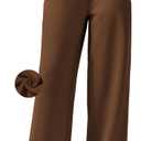 PINSPARK Womens Fleece Wide Leg Sweatpants High Waisted Athletic Sweat Pants Winter Baggy Workout Pant with 2 Pocket (S)