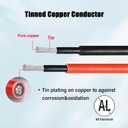 10 AWG Solar Extension Cable 100FT Black + 100FT Red, 10 Gauge Solar Panel Wire Male to Female Tinned Copper Wire for Solar Panel, Automotive, RV, Boat, Outdoors