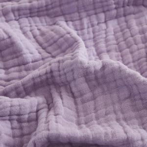 EMME Cotton Throw Blanket for Couch Soft Airy Muslin Bed Blankets Lightweight Breathable Blanket All Season Gauze Blanket, Lavender