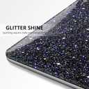 Anban Compatible with MacBook Air 13 inch Case M5 2026 2025 2024-2022 M4 M3 M2 A3449 A3240 A3113 A2681, Glitter Plastic Hard Shell+Keyboard Cover+Screen Protector for MacBook Air 13.6 inch Case, Black