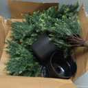 2.3FT Artificial Cedar Trees for Outdoors Planters,Set of 2 Topiary Trees Potted Artificial Cypress Christmas Tree Outdoor Indoor Fake Pine Tree Faux Shrubs with Pot for Front Porch Xmas Dcor