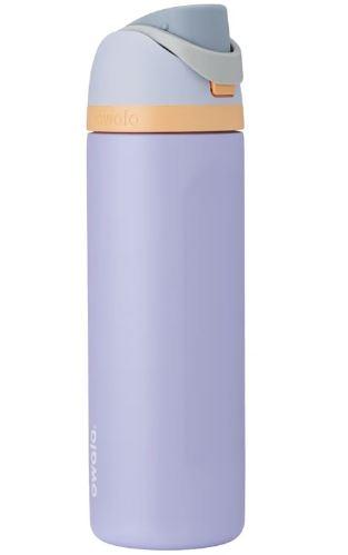 Owala FreeSip Stainless Steel Water Bottle, 24oz, Cloud 9 Light Purple