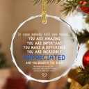 in Case Nobody Told You Today: You are Amazing, Important & Make a Difference - Appreciation Sign | Office Gift, Employee Gift, Appreciation Gifts,Thank You Gifts,Crystal Christmas Ornament