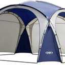 UNP Easy Beach Tent Pop Up Canopy UPF50+ Tent with Side Wall, Ground Pegs, and Stability Poles, Sun Shelter Rainproof, Waterproof for Camping Trips, Backyard Fun, Party Or Picnics, 15 X 15 Ft
