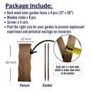 ShopLaLa Decorative Wooden Garden Fence (4 Pack, 24ft Total) Animal Barrier
