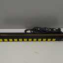 12 Outlet Long Power Strip, 2100 Joules Surge Protector, 6FT Power Cord, Wide Spaced Outlet Power Bar, Overload Protection Switch, Industrial Heavy Duty for Work Bench, Shop, Garage, 2 Pack…
