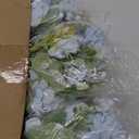 Lyrow 8 Pcs Artificial Peony Flowers Fake Peony Silk Hydrangea Bouquet Elegant Flowers for Wedding Decoration Indoor Faux Realistic Floral for Home Party Centerpieces Arrangement(Blue)