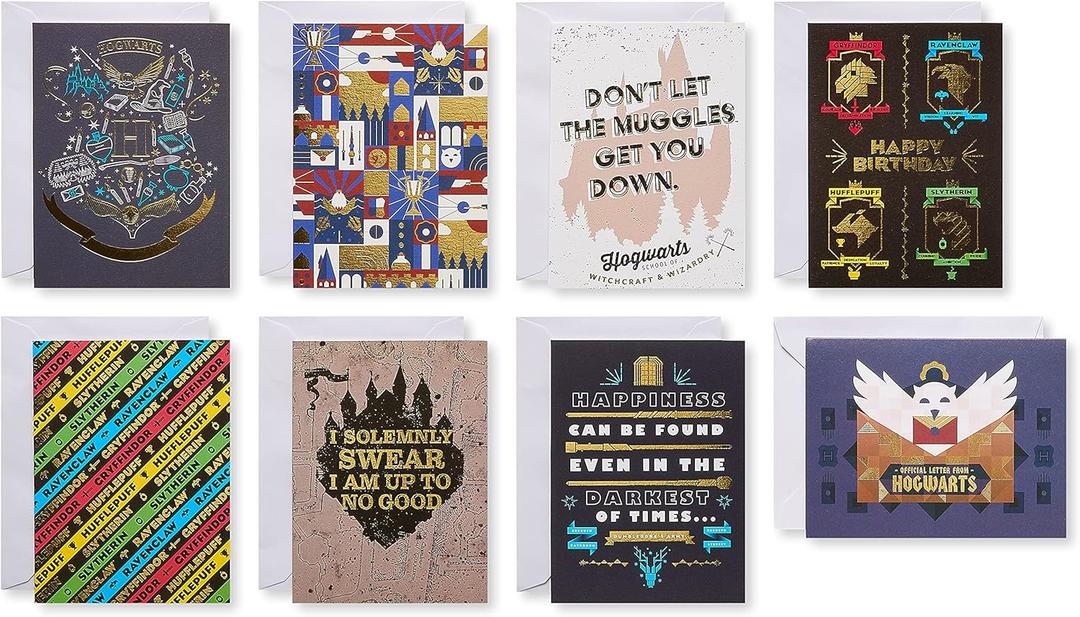 American Greetings Deluxe Harry Potter Card Bundle with Envelopes, Birthday and All-Occasion (32-Count)