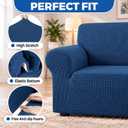 Stretch Chair Sofa Slipcover, Single Couch Cover,Classic Blue