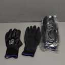 Waterproof Gloves Bulk Pack for Men and Women, 3 Pairs, Freezer Gloves with Grip, Double Nitrile Dipped for Extreme Oil Repellent, for Construction, Mechanics, Mining, Plumbing, Black, X-Large