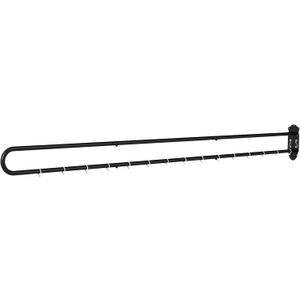 tonchean Partition Curtain Rod 6.56FT U-Shape Room Divider without Curtains Metal Support Wall Mounted Privacy Partition Rod with Flat Hook Inherent for Fitting Room Beauty Salon Spa Bedroom Hospital