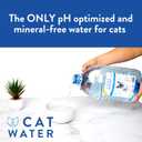 by VETWATER | ph-Balanced and Mineral-Free Cat Water | Clinically Proven Urinary Formula | Helps Prevent Cat Urinary Issues, FLUTD | 135.2 oz, 2-Pk, Clear (CW60101-2)