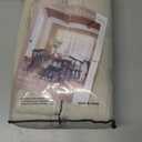 TWODRAPES Linen Flax Curtains Pinch Pleated Linen Curtains 2 Panels Living Room Bedroom Memory Training Semi Sheer Pinch Pleat Farmhouse Beige Drapes Back Tab Light Filtering Window Curtain 40x102