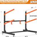 Kayak Storage Rack, Freestanding Kayak Racks for Garage, Heavy Duty Adjustable Kayak Stand Indoor Outdoor Storage Rack for Kayaks, Canoes, Surfboard & Paddleboard