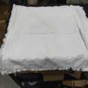 ZWJD Pillow Covers 20x20 Set of 2 White Throw Pillow Covers with Fringe Chic Cotton Decorative Pillows Square Cushion Covers for Sofa Couch Bed Living Room Farmhouse Boho Decor