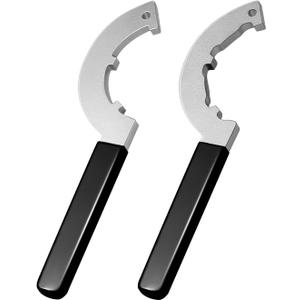 T114W Spanner Wrench Set for Coilover & Shock Absorber Heavy Duty Chromium Vanadium Steel Coilover Wrench Compatible with QA1, Adjustable Struts & Suspension Maintenance Tools,Non-Slip Grip