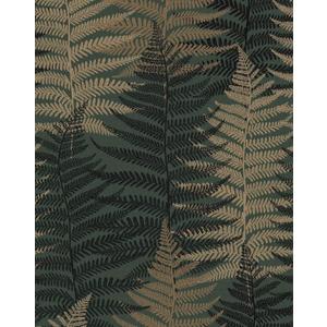 JiffDiff Botanical Fern Wallpaper 236.22" x17.7" Leaf Peel and Stick Wallpaper Green Grunge Ferns Removable Botanical Greenery Self Adhesive