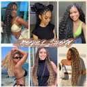32 32 32 Inch P430 Highlight Human Boho Braiding Hair Deep Curly #4 Braiding Hair Deep Wave Bulk Brown Hair for Braiding Exrensions